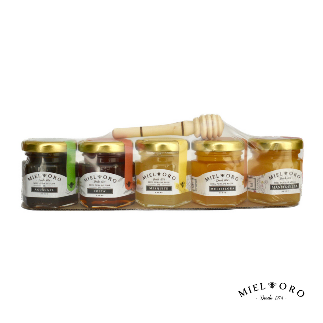 Paquete - 5 variedades de Miel